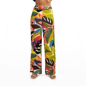 Trina Turk Long Weekend Botanical-Print Pant Size 4
